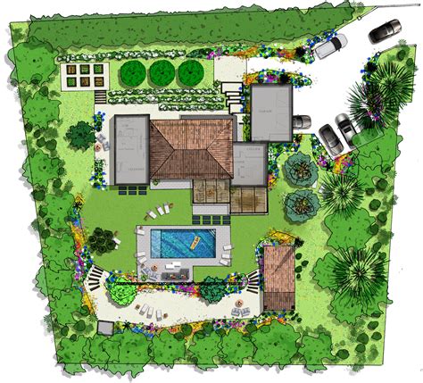 Projet : Plan de jardin contemporain | Architecte paysagiste, Paysagiste, Architecte