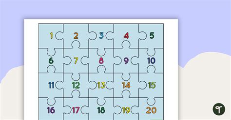 1 to 20 Number Puzzle | Teach Starter