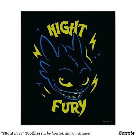 "Night Fury" Toothless Head Graphic Poster | How train your dragon, Night fury, Graphic poster