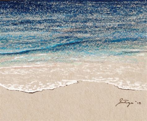 A colored pencil sketch from my last trip to the beach. #ocean #sketch ...