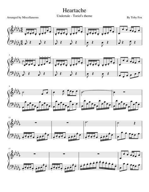 Heartache Sheet music for Piano (Solo) | Musescore.com