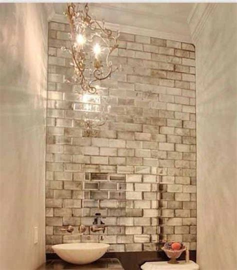 mirrored tile - Sök på Google | Bathroom glass wall, Mirror tiles bathroom, Antique mirror tiles