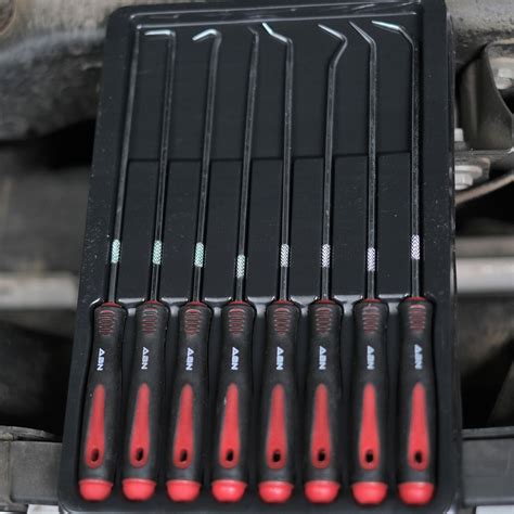 ABN | Hook and Pick Set – 8 Pc Metal Pick Tool Set, 9” Inch Mechanic ...