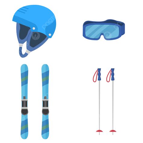 Ski Equipment PNG Picture, Ski Equipment Cartoon Elements, Ski Cap, Ski, Ski Equipment PNG Image ...