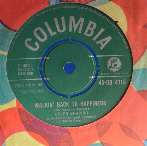 Helen Shapiro Walkin' Back To Happiness 7 Inch | Buy from Vinylnet