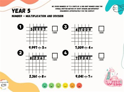 Differentiated short division worksheets and answers (YR 5) | Teaching ...