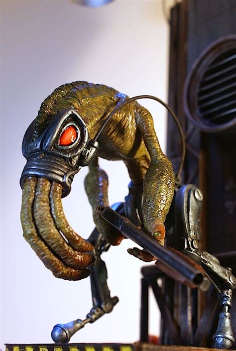 My original sculpture of the 'Slig' from Oddworld. This one took me a month from start to finish ...