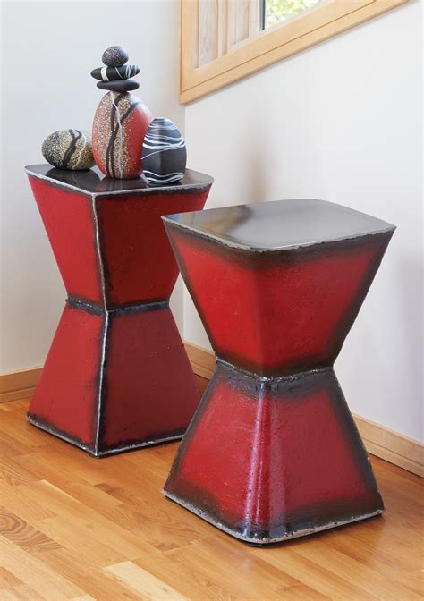 Hourglass Table by Ben Gatski and Kate Gatski (Metal Side Table) | Artful Home Metal Side Table ...