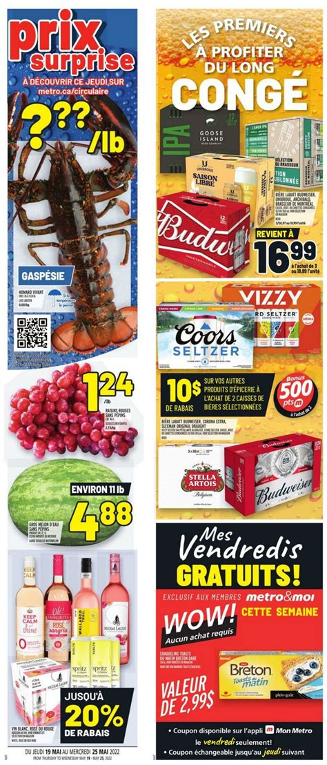 Metro Promotional Flyer - Valid from 19.05 to 25.05 - Page nb 1 - flyers-ca.com