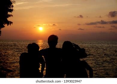 Silhouette Big Crowd People Having Fun Stock Photo 1393023947 | Shutterstock