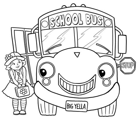 Free Printable School Bus Coloring Pages For Kids | School coloring ...