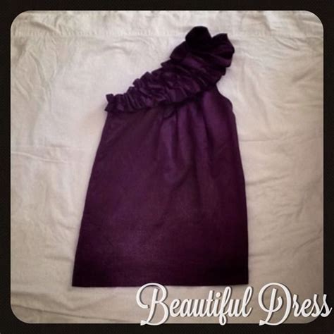 Gorgeous grape colored dress Love this beautiful one shouldered dress ...