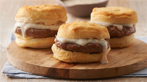 Sausage Biscuit Sandwiches with Gravy | Recipe | Sausage biscuits, Biscuit sandwich, Best ...