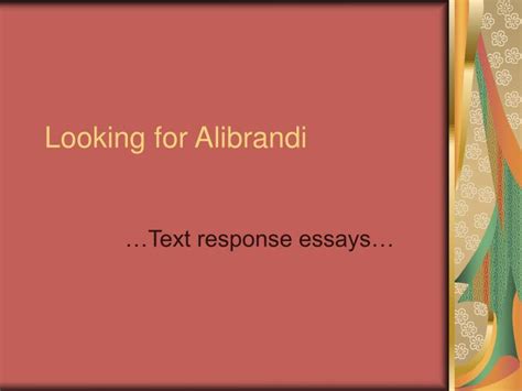 PPT - Looking for Alibrandi PowerPoint Presentation - ID:1255341