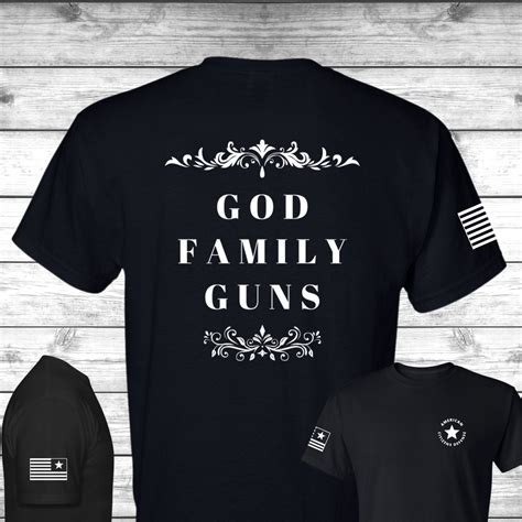 God, Family & Guns T-Shirt – American Citizens Defense