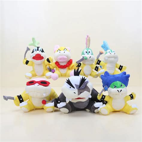 6" 8'' Wendy LARRY IGGY Ludwig Roy Morton Lemmy Koopa Plush Toys Stuffed Doll Super Mario ...