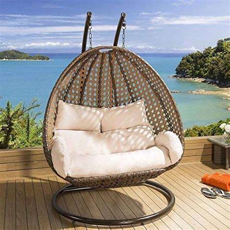 TRENDY FURNITURE OUTDOOR FURNITURE DOUBLE SEATER HANGING SWING WITH ...