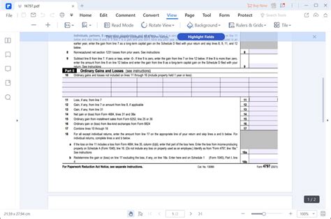 IRS Form 4797- Guide for How to Fill in IRS Form 4797