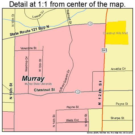 Murray Kentucky Street Map 2154642