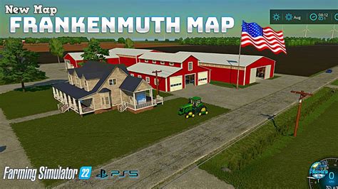 FS22 New Big USA Style Map - Frankenmuth Farming Map - Farming ...