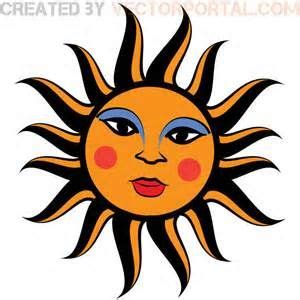 sun faces - Yahoo Image Search Results | Clip art, Free vector illustration, Sun art