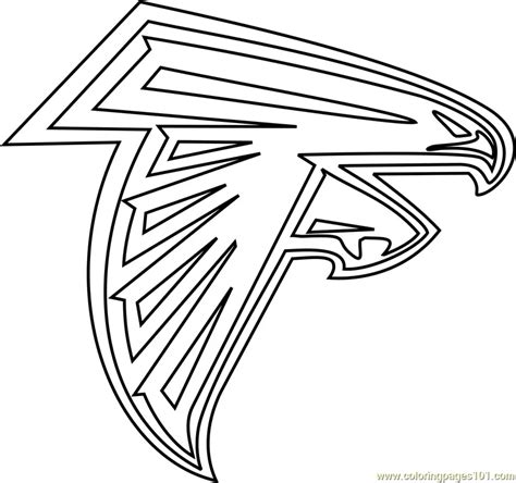 Atlanta Falcons Logo Coloring Page for Kids - Free NFL Printable ...