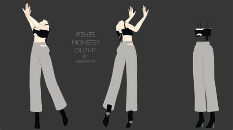 [p2u] irene's monster outfit [rigged] by Heaventa on DeviantArt