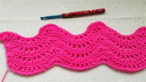 Feather & Fan easy crochet stitch tutorial | Ripple stitch crochet ...