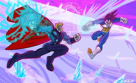 Thor vs Vegeta ANIMATED by callme-Nobodi on DeviantArt