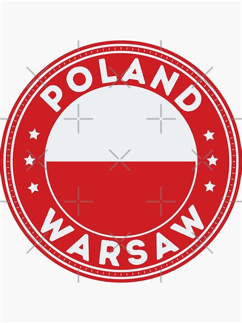 "Warsaw National Flag" Sticker for Sale by worldpopulation | Redbubble