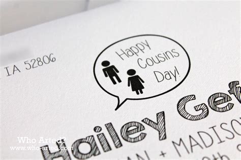 Cousins Day Cards (Printable) – Who Arted?