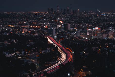 lights night dark and traffic 4k HD Wallpaper