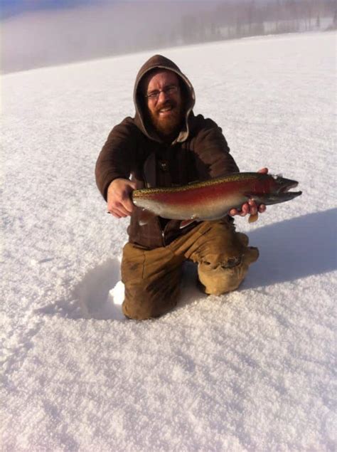 Ice Fishing Dragon Lake - Quesnel, BC