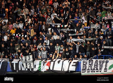 Juventus fans in the stands Stock Photo - Alamy