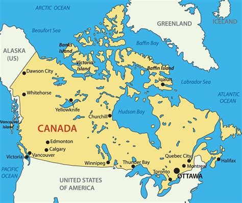 Map of Canada and Flag | Canada Provinces, Administrative and 3D Map - Best Hotels Home