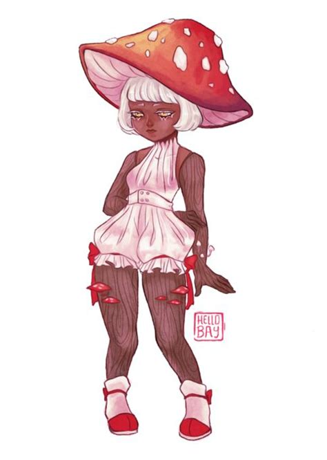 Mushroom Girl | Cartoon art styles, Cute drawings, Mushroom art