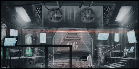 industrial lab | Science lab, Scifi interior, Anime scenery