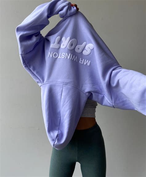 Mr Winston Sport Hoodie - Lilac Puff