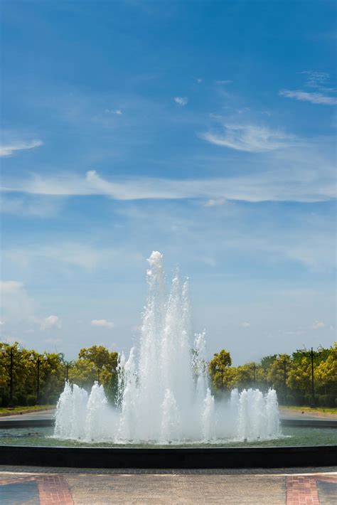 The fountain in a park 5399823 Stock Photo at Vecteezy