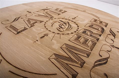 Wood Typography Engraving on Behance | Wood typography, Typography, Graphic design typography