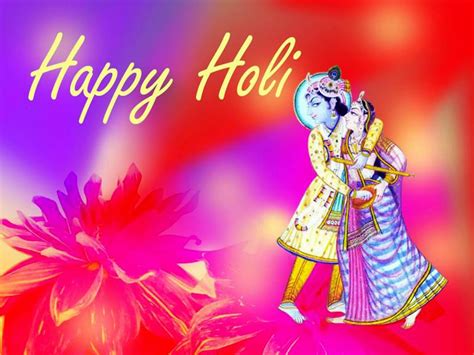 Radha Krishna Happy Holi Wishes HD Wallpaper, Images - ShayariCafe.com