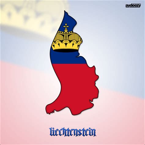 Liechtenstein Flag Map by AY-Deezy on DeviantArt