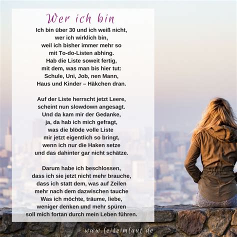 Wer ich bin (Gedicht) - leise im Laut