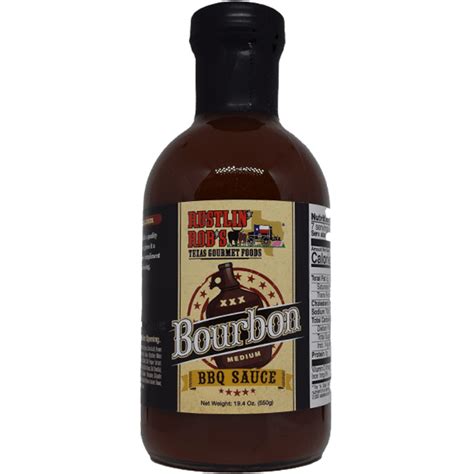 Bourbon BBQ Sauce • Rustlin' Rob's Gourmet Texas Foods