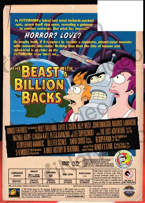 Futurama - The Beast with a Billion Backs New DVD 24543520931 | eBay