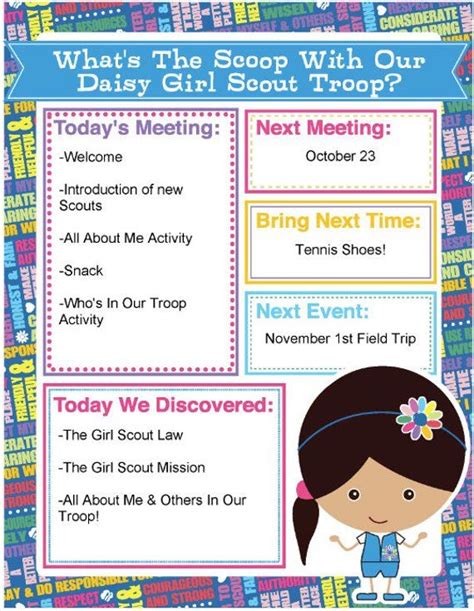 Daisy Girl Scout Agenda Meeting Handout Printable Instant Download ...