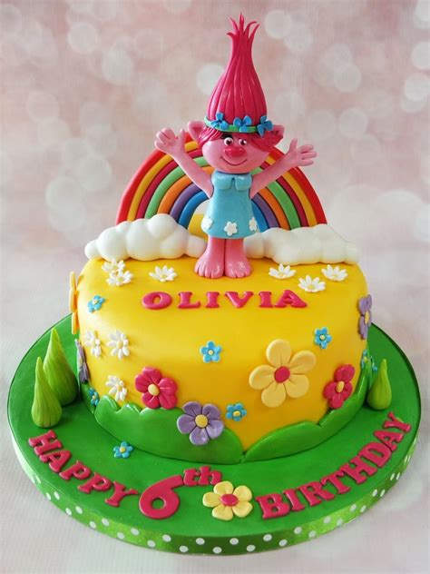 Crafty Cakes | Exeter | UK - Troll Rainbow Cake