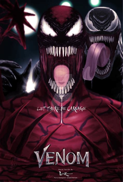 Venom VS Carnage by LadZtheLasT on DeviantArt