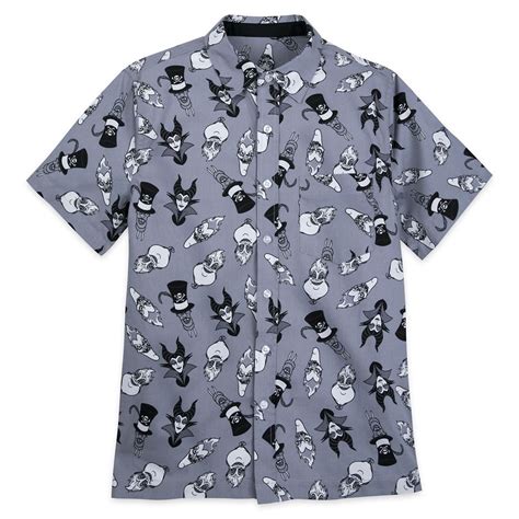 Disney Villains Woven Shirt for Men here now – Dis Merchandise News