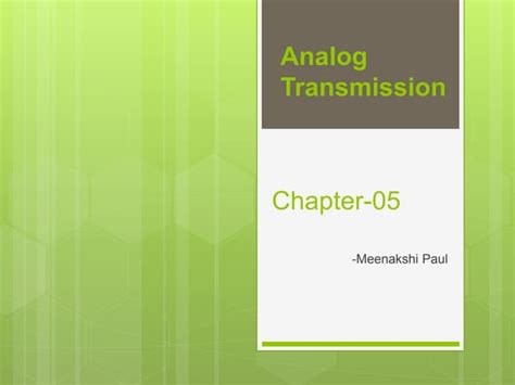 05 analog transmission | PPT